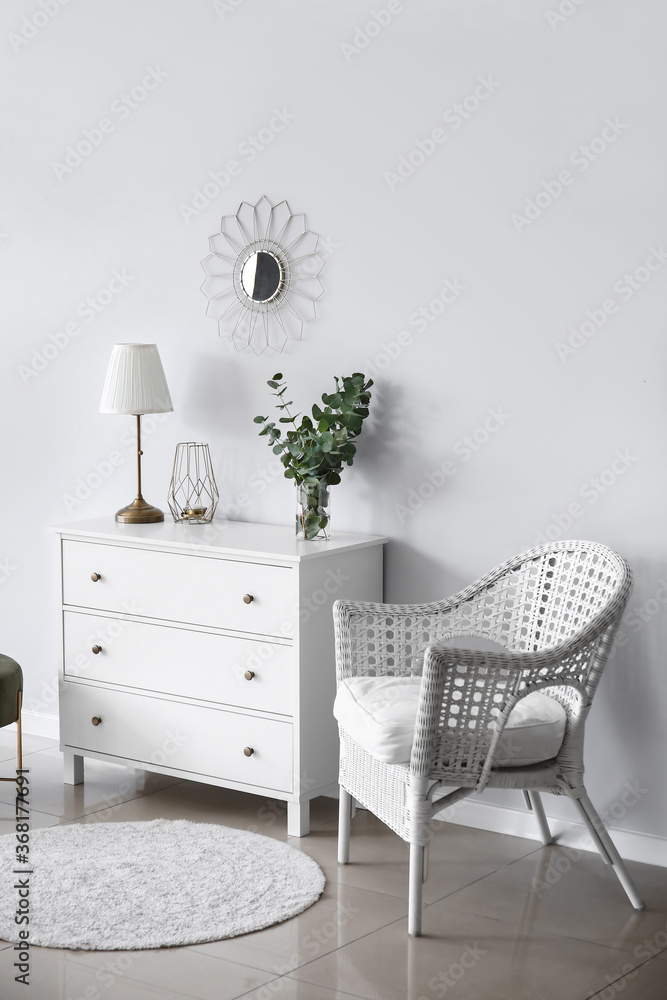 Interior of beautiful stylish room