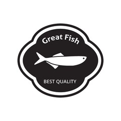 Sticker - great fish label