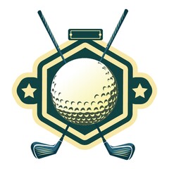 Canvas Print - golf emblem