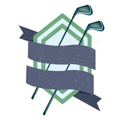 Wall Mural - golf emblem