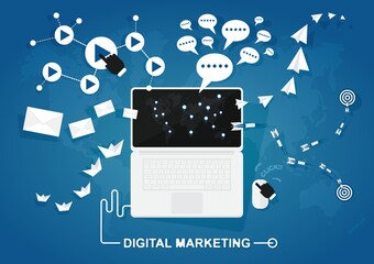 Canvas Print - digital marketing