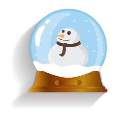 Poster - snowman snow globe