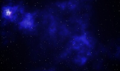 Wall Mural - Spacescape illustration design with nebula and stars in the galaxy