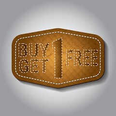 Sticker - buy one get one free label