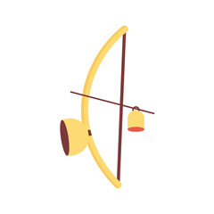 berimbau musical instrument flat style icon