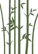 Background with bamboo stems. Home wall decor in minimalist style. Poster for living room. Vector illustration.
