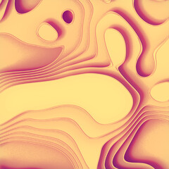 Leinwandbilder - Abstract 3d rendering digital conceptual high-altitude topographic map
