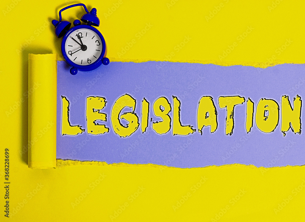 Legislations Text Word writing text Legislation. Business photo showcasing the exercise ...
