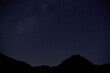 © Yoshimaki - 星空と影絵のような山