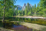 Fototapeta Łazienka - mountains from the valley in yosemite national park, california, usa