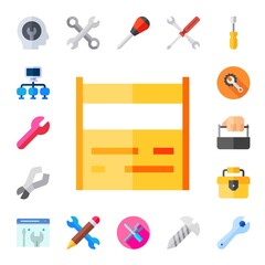 Canvas Print - screwdriver icon set