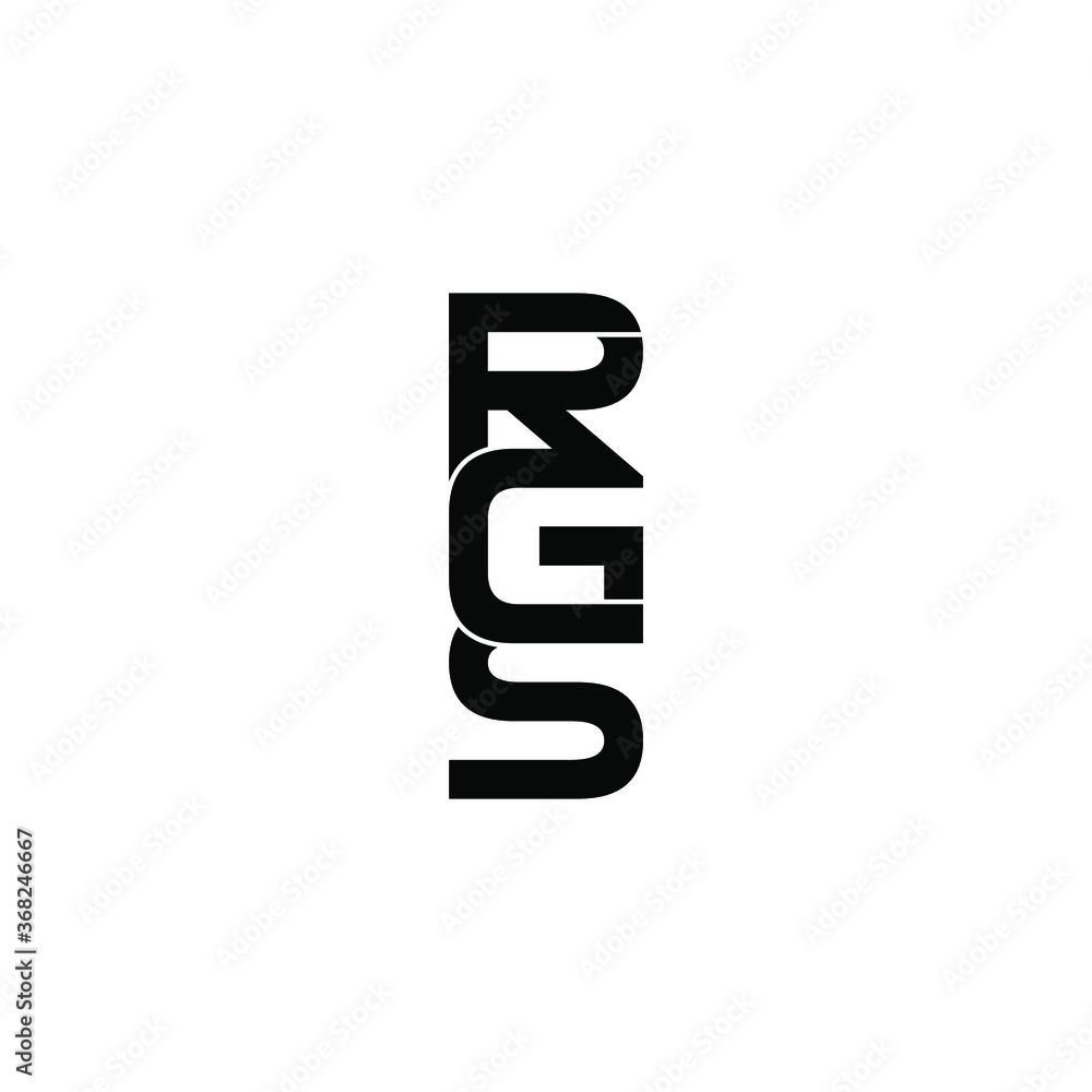 rgs letter original monogram logo design Stock Vector | Adobe Stock