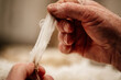 © Astrid Volzke/Austockphoto - Wool in farmers hands
