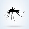 mosquito. Simple modern icon design illustration.
