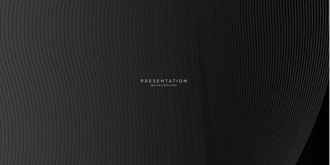 Dark black carbon background with abstract wave spiral modern element for banner, presentation design and flyer