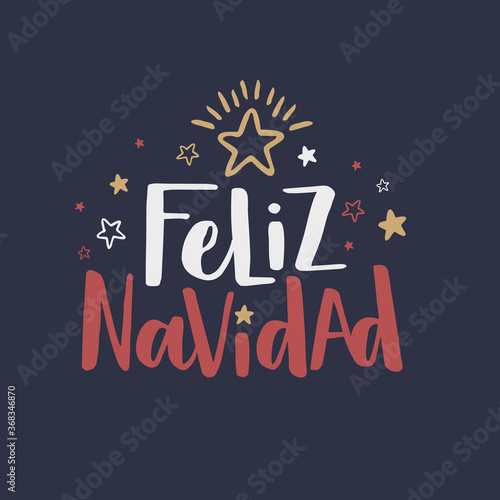 Creative feliz navidad lettering background © Freepik