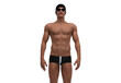 © Tritons - 3D Render : The portrait of a swimmer in swimsuit with goggle and cap