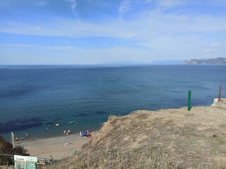 view of the sea from the sea