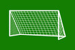 Soccer goal flat icon. Vector on background