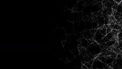 Wall Mural - black lines abstract night background