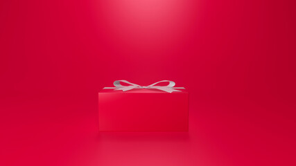 Wall Mural - Present box 3d render for background
