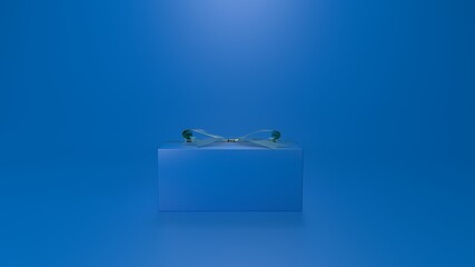 Wall Mural - Present box 3d render for background