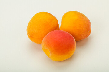 Fresh ripe sweet few apricots