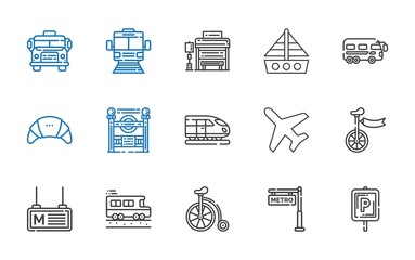 Sticker - vehicle icons set