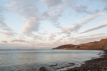 Wall Mural - Landscapes around santorini island