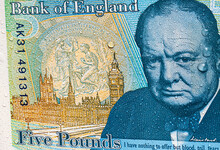 British Currency - Five Pound Note 