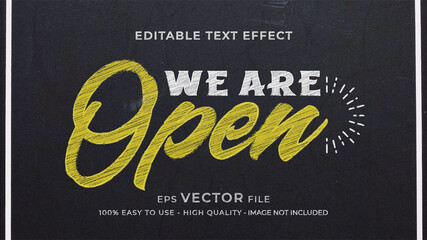 Wall Mural - chalk premium editable text effect