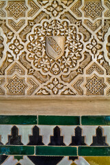 Wall Mural - carved wall in Islamic Moorish Style in Alhambra, Granada, Spain