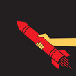 big rocket in the hand as Freudian phallic symbol