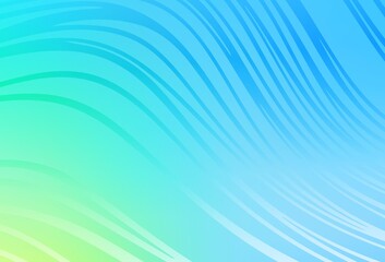 Wall Mural - Light Blue, Green vector texture with wry lines.