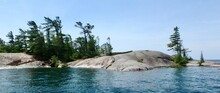 The Beautiful Worn Granite Rocks With Windswept Pines On The 30000 Islands Of  Georgian Bay Ontario Canada