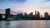Fototapeta  - night view of lower manhattan NYC USA