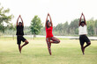 © Creative Flame - Mother and sons doing yoga in park
