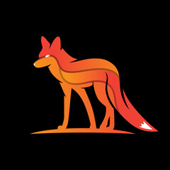 Poster - Fox animal logo design