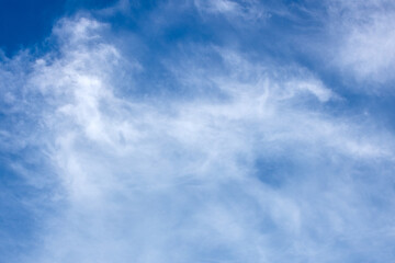 Sticker - Blue sky and white clouds fine weather