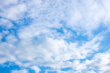 Sticker - Blue sky and white clouds fine weather