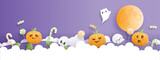 Fototapeta Pokój dzieciecy - Happy Halloween banner. Halloween celebrations.
