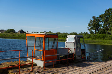 Wall Mural - river ferry