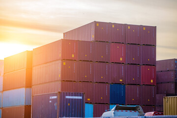 Busy China Container terminal