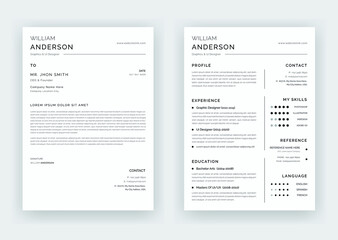  Professional resume, cv template