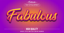 Editable Text Style Effect - Fabulous Theme Style.