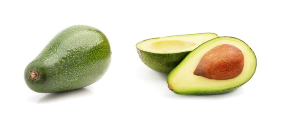 Wall Mural - Avocado isolated on white background