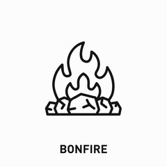 Wall Mural - bonfire icon vector. bonfire sign symbol for your design	