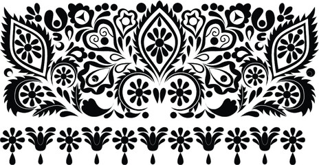 Wall Mural - Hungarian beautiful folk art, floral decoration
beautiful flower illustration
