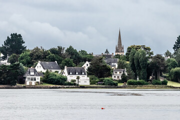 Sticker - house of the islands of the Gulf of Morbihan, in Brittany