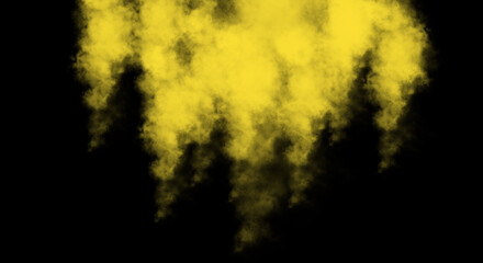 Wall Mural - Banana Fog or smoke color isolated background for effect, text or copyspace.